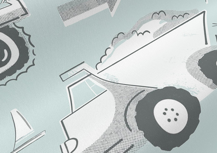 Tinker Town, Seafoam - Roman Blind - Image 4